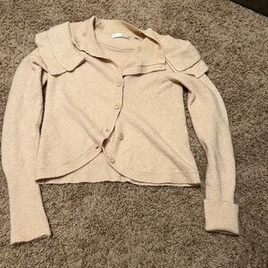 Beige Anthropologie wool sweater